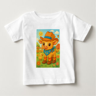 カウボーイ カウ ベビーTシャツ