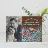 カウボーイ カントリー ウエスタン 50周年 結婚記念日 招待状 (スタンド正面)