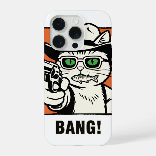 カウボーイ キャット 携帯ケース iPhoneケース (裏面)