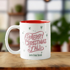 カウボーイ クリスマス ウエスタン メリークリスマス ツートーンマグカップ