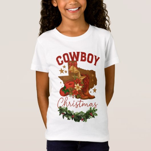カウボーイ・クリスマス Tシャツ (正面)