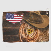 カウボーイ ゴルフタオル (横)