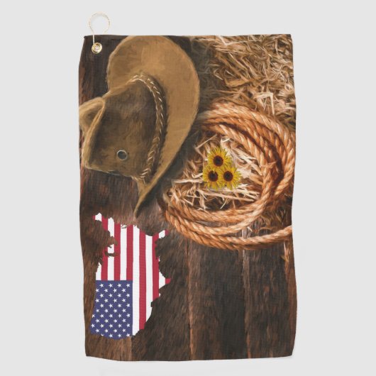 カウボーイ ゴルフタオル (正面)