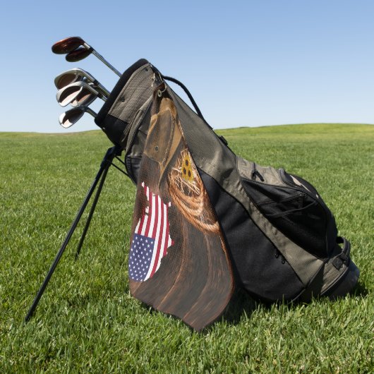 カウボーイ ゴルフタオル (グリーン)