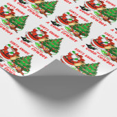 カウボーイ・サンタは、あなたが良いカウボーイだったことを知っている ラッピングペーパー (角)