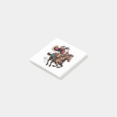 カウボーイ サンタクロース 馬に乗る クリスマス  ポストイット (アングル)