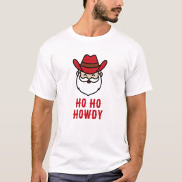 カウボーイ サンタ 面白いグラフィックTシャツ Tシャツ