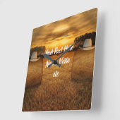 カウボーイ スクエア壁時計 (傾斜)