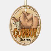 カウボーイ セラミックオーナメント (右)
