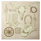 カウボーイ タイル (正面)