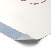 カウボーイ・ツインズ赤ちゃんシャワー歓迎の看板ポスター ポスター (角)