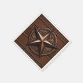 カウボーイ テキサス ロン スター スタンダードカクテルナプキン (角)