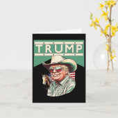 カウボーイ・トランプは私の社長である カード (黄色い花)