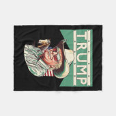 カウボーイ・トランプは私の社長である フリースブランケット (正面(横))