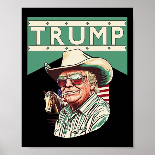 カウボーイ・トランプは私の社長である ポスター (正面)