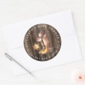 カウボーイ | ドライブバイ ベイビー シャワー サンクス フェイバー ラウンドシール (封筒)