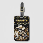カウボーイ・ドリームオン・ストリングス ラゲッジタグ (正面縦)