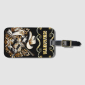 カウボーイ・ドリームオン・ストリングス ラゲッジタグ (正面横)