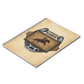 カウボーイ ネーム追加 ウェスタン ファミリー 馬牧場 ノートブック (左側)