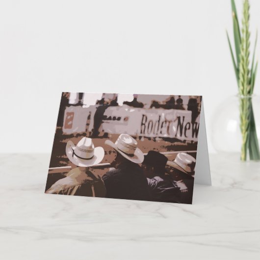 カウボーイ・ハッツハウディ・グリーティング・カード カード (正面)