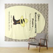 カウボーイ ハット シューズ パターン ブライズ パーティー タペストリー (インサイチュ(横))