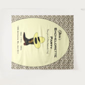 カウボーイ ハット シューズ パターン ブライズ パーティー タペストリー (正面(横))