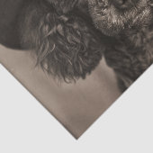 カウボーイ・ハロウィーンの衣装を着た黒いプードル 薄葉紙 (詳細)