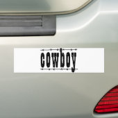 カウボーイ バンパーステッカー (車上)