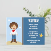 カウボーイ·バースデー·パーティーの招待 招待状 (スタンド正面)