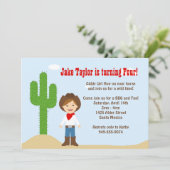 カウボーイ·バースデー·パーティーの招待 招待状 (スタンド正面)