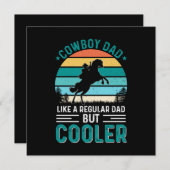 カウボーイ パパ 招待状 (正面/裏面)