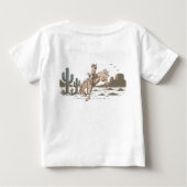 カウボーイ ファースト ロデオ 1歳 誕生日 ベビーTシャツ (裏面)