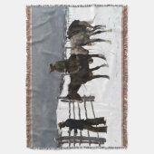 カウボーイ・フレデリック・レミントンの秋1895 スローブランケット (正面縦)