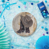 カウボーイ・ブーツおよび帽子 ペーパープレート (パーティー)