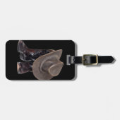 カウボーイ・ブーツおよび帽子 ラゲッジタグ (正面横)