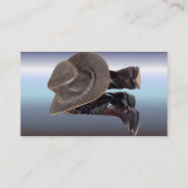 カウボーイ・ブーツおよび帽子 名刺 (裏面)