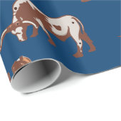 カウボーイ・ブーツおよび長角牛は西部を操縦します ラッピングペーパー (ロールコーナー)