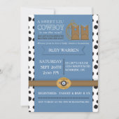 カウボーイ・ブーツのベビーシャワーの招待状 招待状 (正面)