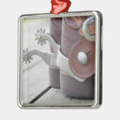 カウボーイ・ブーツの拍車 メタルオーナメント (左)