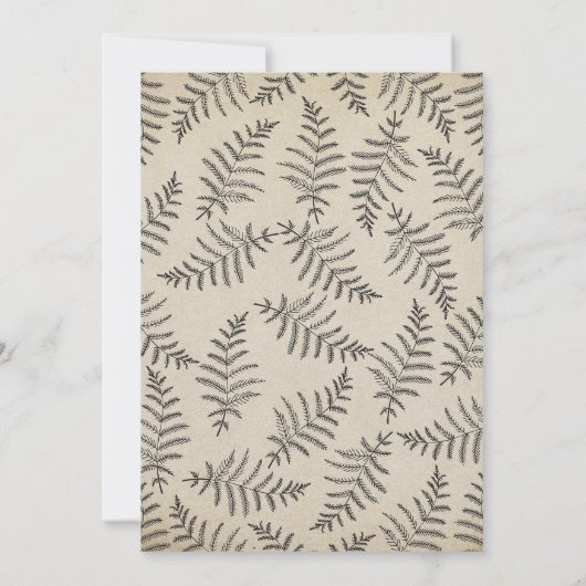 カウボーイ・ブーツの素朴な国のベビーシャワー 招待状 (裏面)