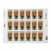 カウボーイ・ブーツの西部のテーマの住所シール ラベル (フルシート)