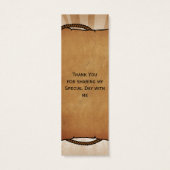 カウボーイ・ブーツの西部のパーソナライズなギフトのラベル (裏面)