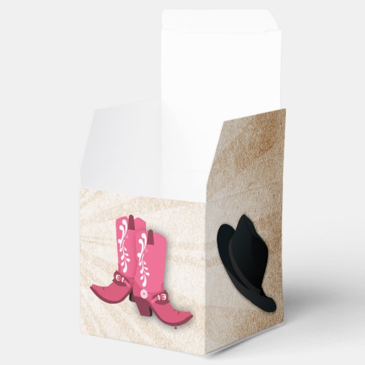 カウボーイ・ブーツ西パーソナライズされたの好重箱 フェイバーボックス (オープン)