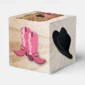 カウボーイ・ブーツ西パーソナライズされたの好重箱 フェイバーボックス (裏面サイド)