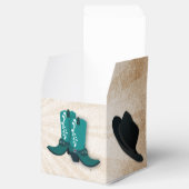 カウボーイ・ブーツ西パーソナライズされたの好重箱 フェイバーボックス (オープン)