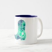 カウボーイ・ブーツ ツートーンマグカップ (正面右)