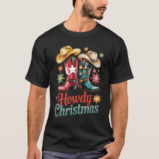 カウボーイ・ブーツ・ハット ウエスタン・カントリー・ロデオ Tシャツ
