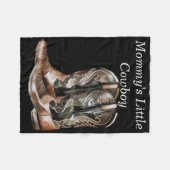 カウボーイ・ブーツ フリースブランケット (正面(横))