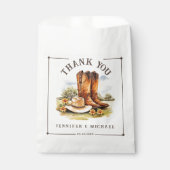 カウボーイ ブーツ ラスティック サンクス ギフトバッグ, ウエスタン カントリー フェイバーバッグ (正面)