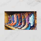 カウボーイ・ブーツ 名刺 (裏面)